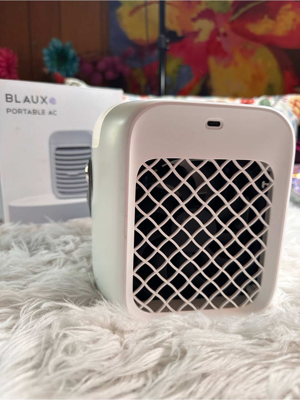 Blaux • Portable AC Personal Desktop Cooler w Evaporative Cooling & Humidifier